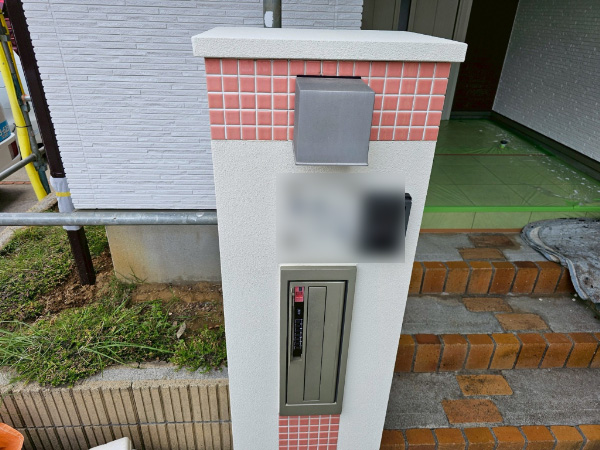 市原市H様_門柱施工後