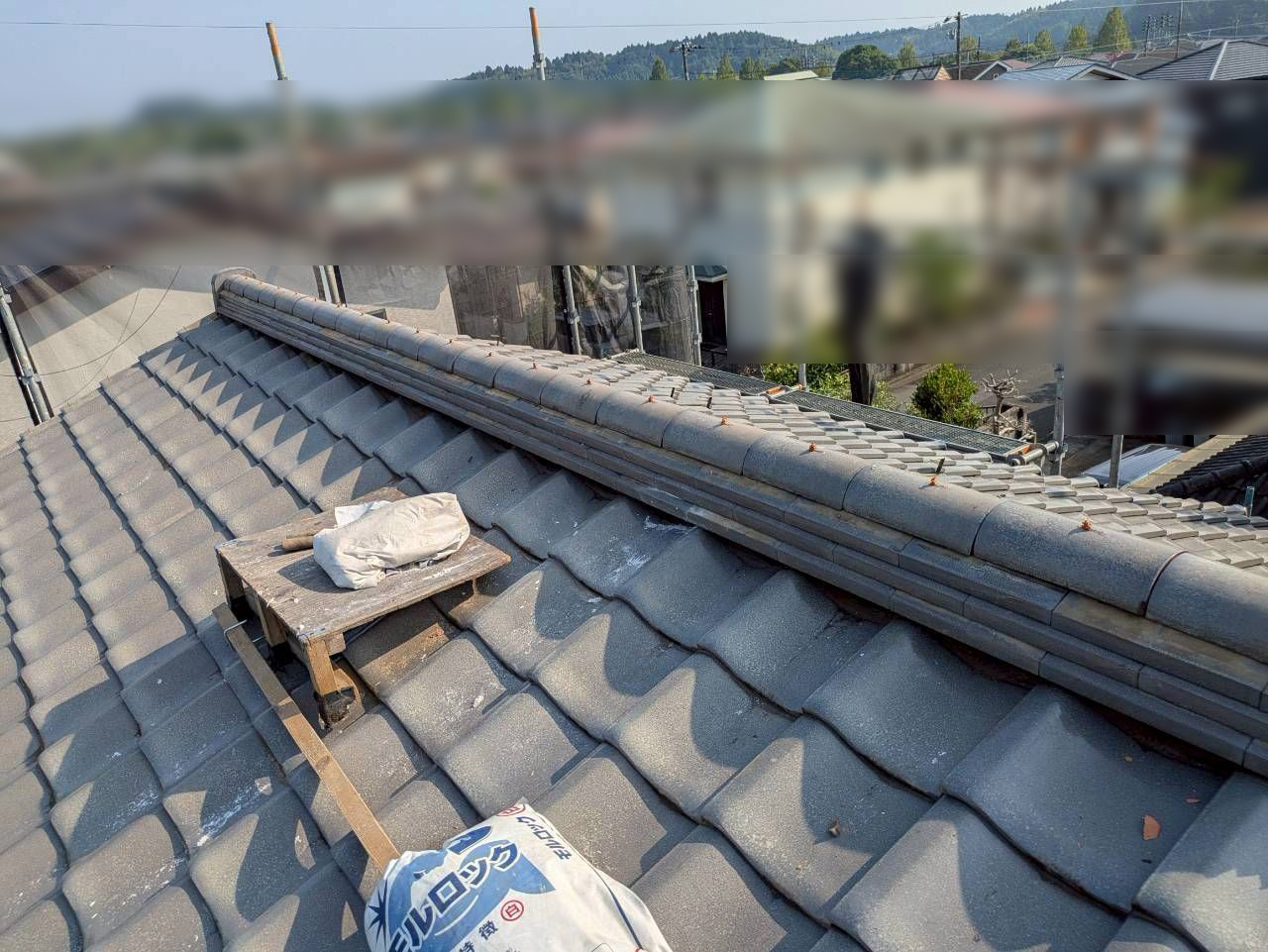 千葉市緑区S様_棟瓦取り直し