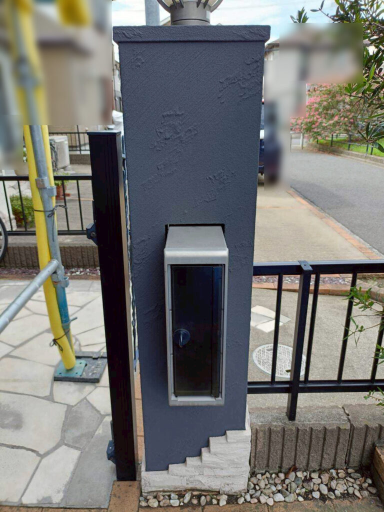 千葉市中央区_門柱塗装後2