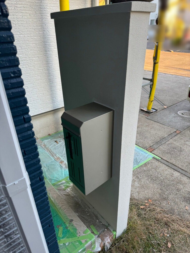 市原市ちはら台_K様_門柱塗装2