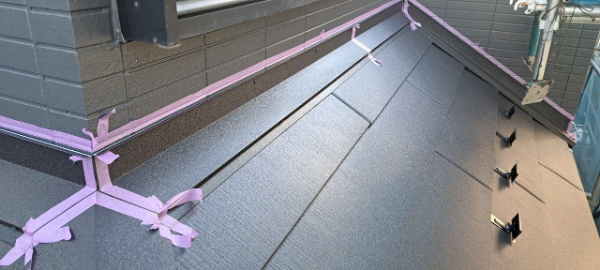 千葉市T様_屋根板金シーリング養生2