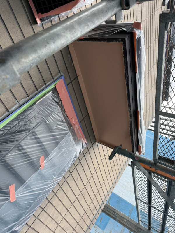 千葉市T様_軒天施工中