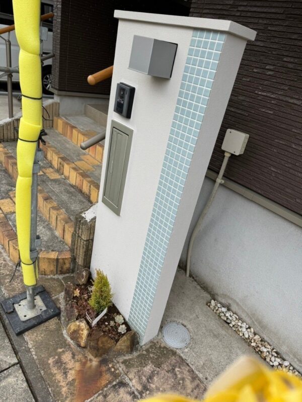 ちはら台西_M様門柱塗装施工後2