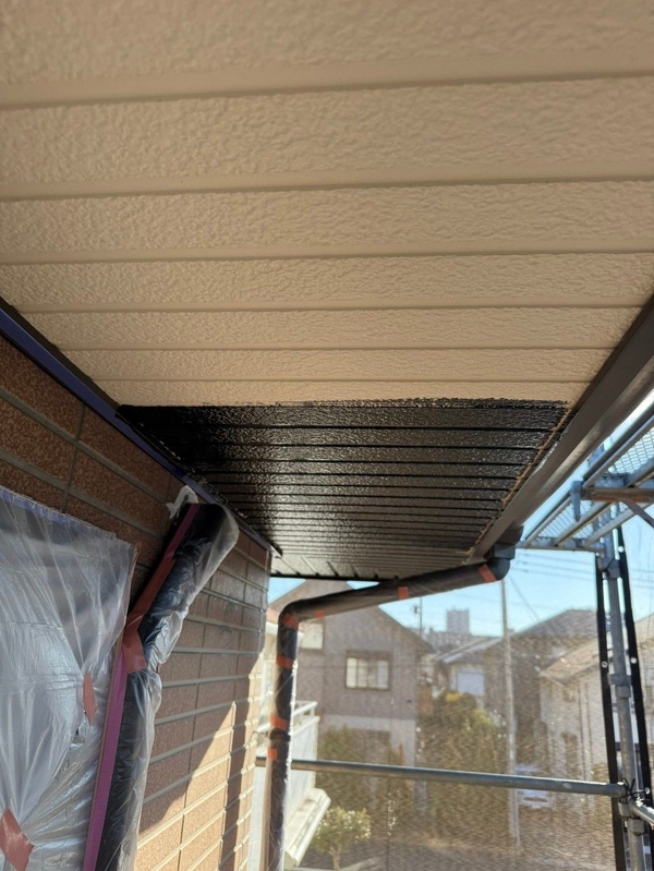 千葉市緑区I様_軒天施工中