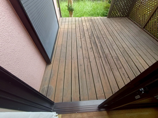 千葉県大網白里市N様邸_施工前ウッドデッキ