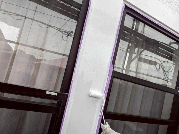 千葉県大網白里市N様邸_サッシ周り塗装