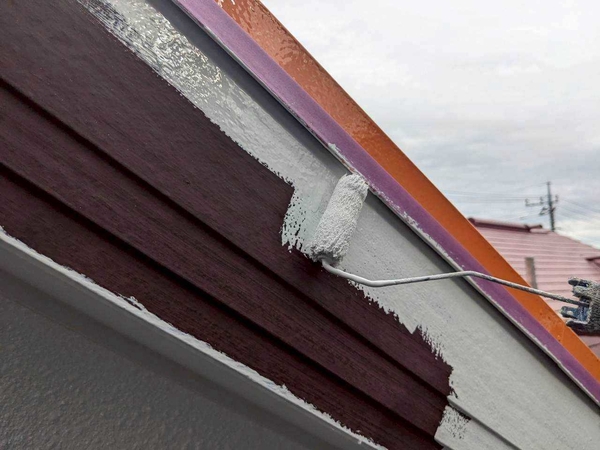 千葉県大網白里市N様邸_施工中付帯部ローラー