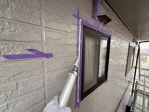 千葉市緑区O様邸_サッシシーリング充填