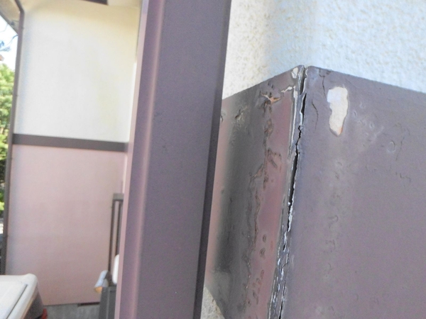 千葉県大網白里市N様邸_施工前ひび割れ