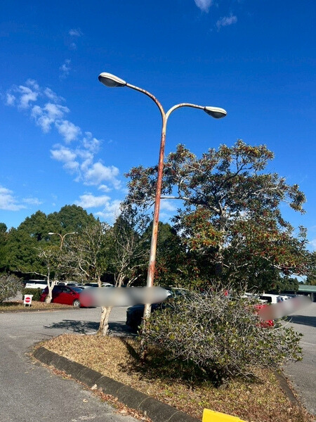 ゴルフ場_施工前街灯