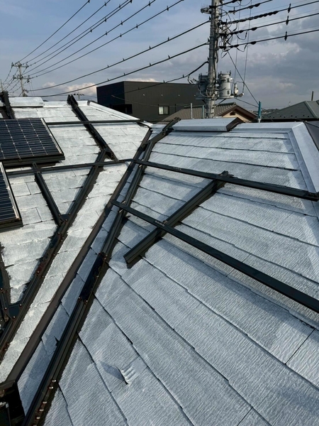 千葉市中央区K様_屋根下塗り全体