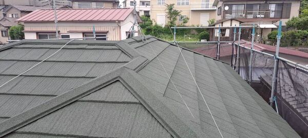 緑区A様屋根施工後